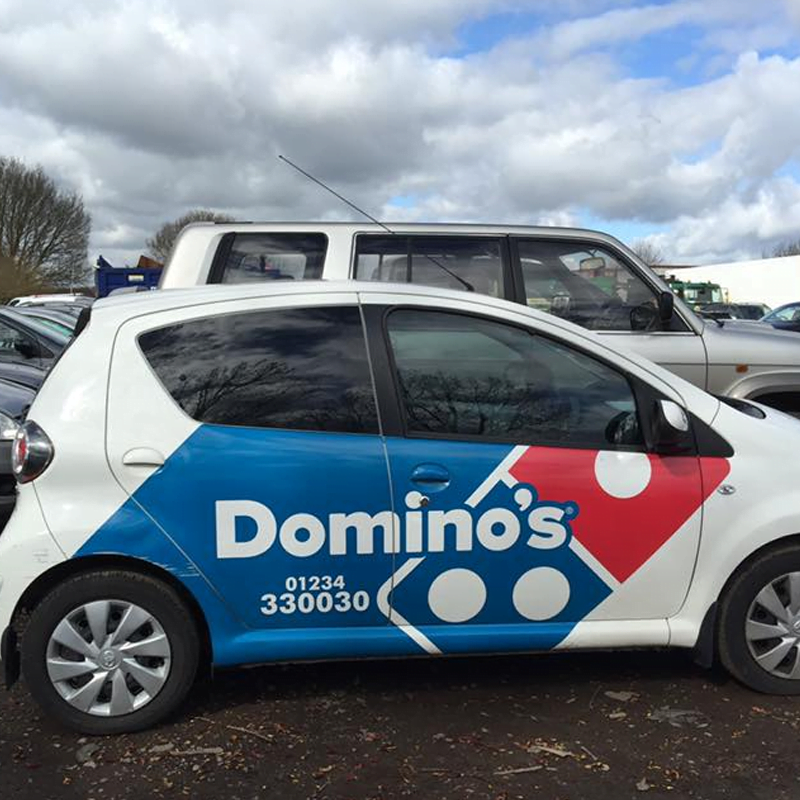 Dominos Vehicle Signwriting